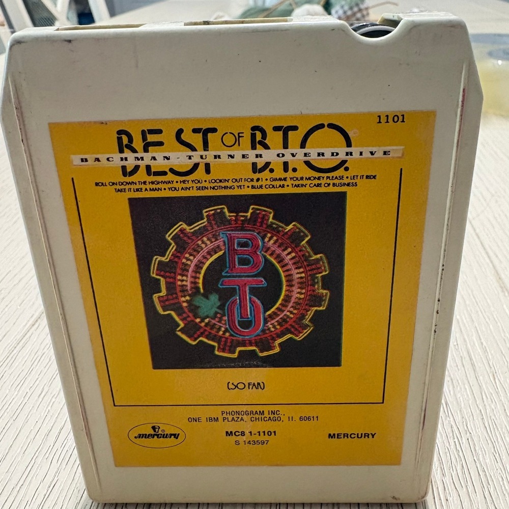 Bachman-Turner Overdrive Best of BTO So Far 8-Track Tape MC8 1-1101 Mercury 1975